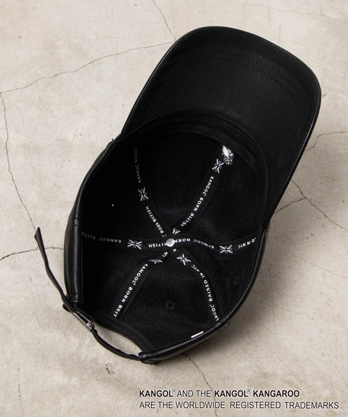 KANGOL(カンゴール)の「∴WEGO/KANGOL別注フェイクレザーローキャップ(キャップ・メンズ・ブラック・FREE)」の9枚目の写真