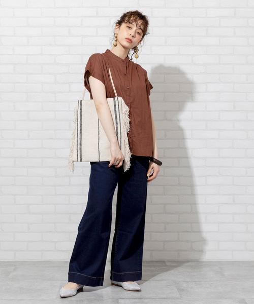 coen（コーエン）の「【WEB限定サイズ：XL】USAコットンデニムワイドパンツ#（デニムパンツ・レディース・ネイビー/コバルトブルー/ライトブルー・LARGE/MEDIUM/SMALL/X-LARGE）」の18枚目の写真