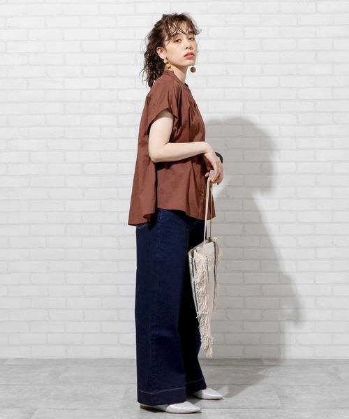 coen（コーエン）の「【WEB限定サイズ：XL】USAコットンデニムワイドパンツ#（デニムパンツ・レディース・ネイビー/コバルトブルー/ライトブルー・LARGE/MEDIUM/SMALL/X-LARGE）」の11枚目の写真