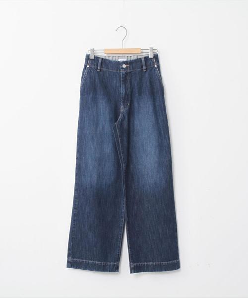 coen（コーエン）の「【WEB限定サイズ：XL】USAコットンデニムワイドパンツ#（デニムパンツ・レディース・ネイビー/コバルトブルー/ライトブルー・LARGE/MEDIUM/SMALL/X-LARGE）」の15枚目の写真