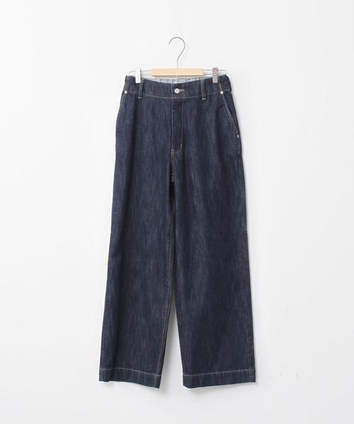coen（コーエン）の「【WEB限定サイズ：XL】USAコットンデニムワイドパンツ#（デニムパンツ・レディース・ネイビー/コバルトブルー/ライトブルー・LARGE/MEDIUM/SMALL/X-LARGE）」の13枚目の写真