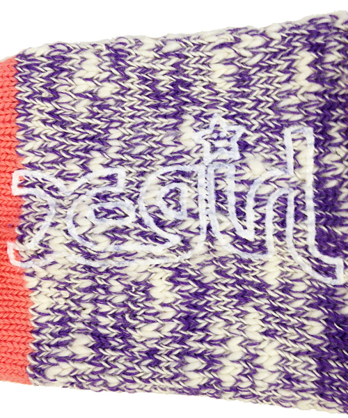 X-girl Stages（エックスガールステージス）の「CLOUDY  MIX  SOCKS（ソックス/靴下・キッズ・ブラック/ピンク/パープル/オレンジ・MEDIUM/LARGE/SMALL）」の6枚目の写真