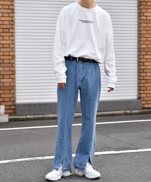 kutir(クティール)の「ストリートガールロンT(Tシャツ/カットソー・メンズ・ライトブルー/オフホワイト/ライトグリーン・SMALL/MEDIUM/LARGE)」の15枚目の写真