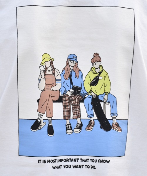 kutir(クティール)の「ストリートガールロンT(Tシャツ/カットソー・メンズ・ライトブルー/オフホワイト/ライトグリーン・SMALL/MEDIUM/LARGE)」の18枚目の写真