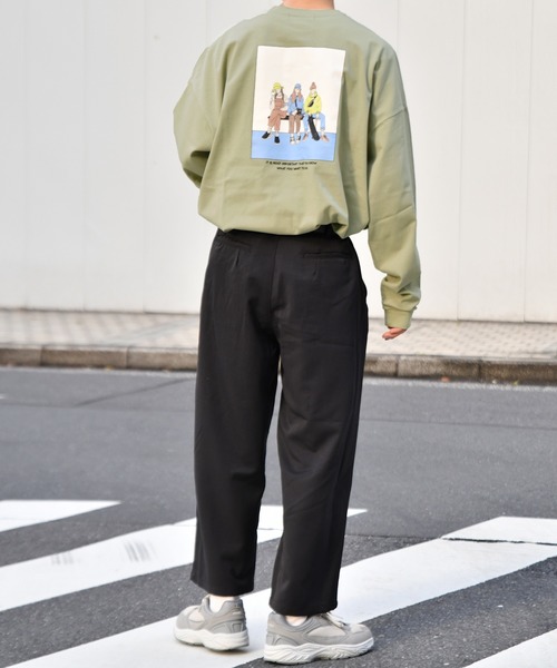 kutir(クティール)の「ストリートガールロンT(Tシャツ/カットソー・メンズ・ライトブルー/オフホワイト/ライトグリーン・SMALL/MEDIUM/LARGE)」の13枚目の写真