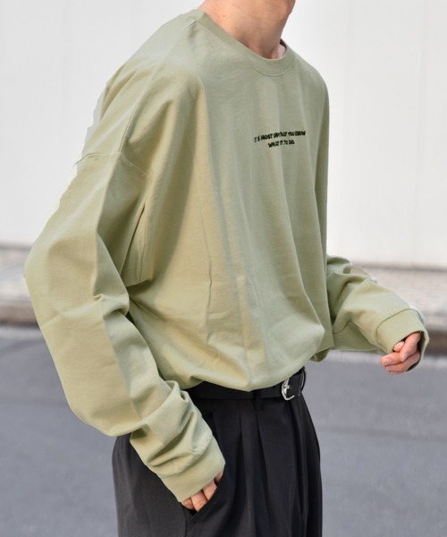 kutir(クティール)の「ストリートガールロンT(Tシャツ/カットソー・メンズ・ライトブルー/オフホワイト/ライトグリーン・SMALL/MEDIUM/LARGE)」の21枚目の写真