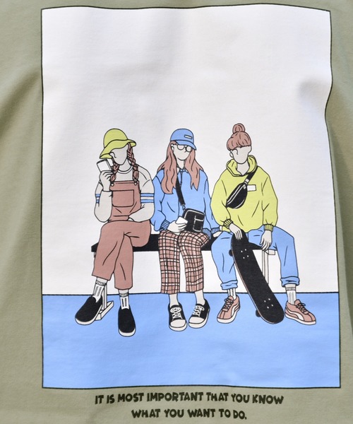 kutir(クティール)の「ストリートガールロンT(Tシャツ/カットソー・メンズ・ライトブルー/オフホワイト/ライトグリーン・SMALL/MEDIUM/LARGE)」の19枚目の写真