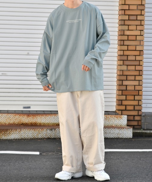 kutir(クティール)の「ストリートガールロンT(Tシャツ/カットソー・メンズ・ライトブルー/オフホワイト/ライトグリーン・SMALL/MEDIUM/LARGE)」の5枚目の写真