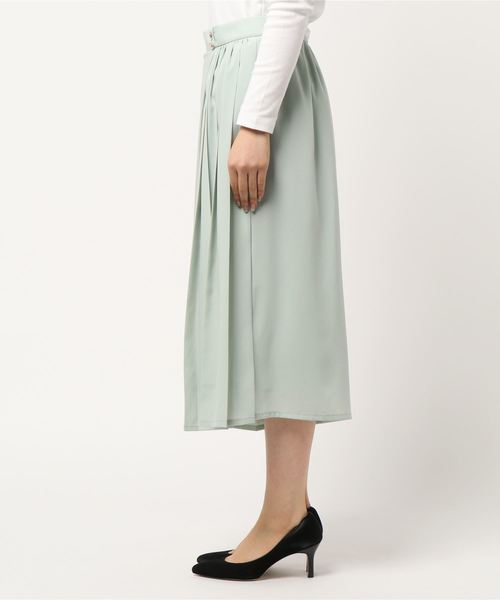 12Twelve Agenda（トゥエルブ　アジェンダ）の「プリーツ切替ラップ風パンツ（その他パンツ・レディース・ネイビー/ミント/ラベンダー・M）」の4枚目の写真