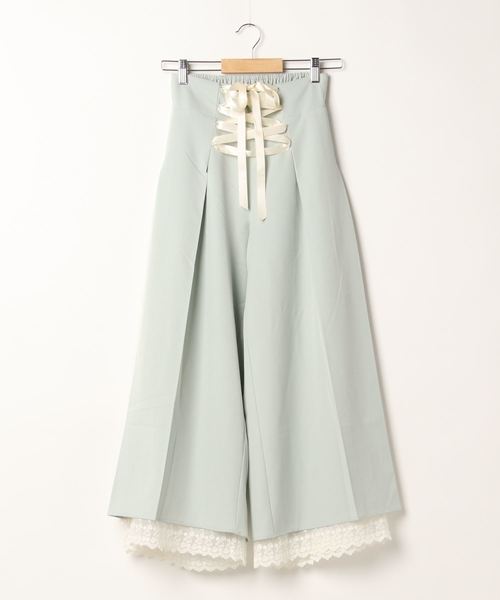 axes femme(アクシーズファム)の「サイドプリーツパンツ(その他パンツ・レディース・ブラック/ピンク/グリーン・MEDIUM)」の7枚目の写真