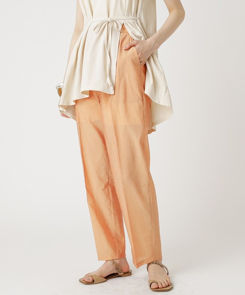 mystic（ミスティック）の「シアーパンツ（その他パンツ・レディース・オフホワイト/オレンジ/ブルー・1/2）」の3枚目の写真