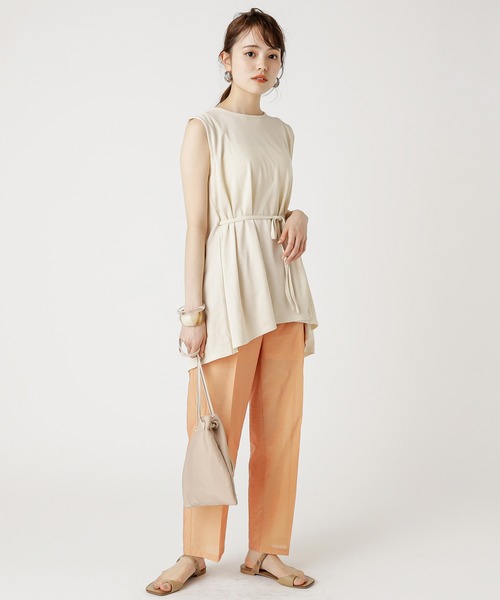 mystic（ミスティック）の「シアーパンツ（その他パンツ・レディース・オフホワイト/オレンジ/ブルー・1/2）」の5枚目の写真