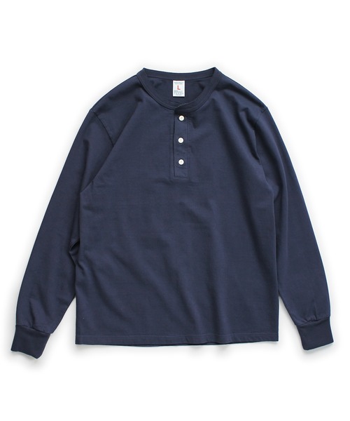 Denime(ドゥニーム)の「BASIC CUTSEW LS HENLEYNECK TEE(Tシャツ/カットソー・メンズ・スミクロ/ネイビー/ホワイト/ライトブラウン・LARGE/MEDIUM/SMALL/X-LARGE/X-SMALL)」の4枚目の写真
