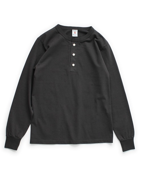 Denime(ドゥニーム)の「BASIC CUTSEW LS HENLEYNECK TEE(Tシャツ/カットソー・メンズ・スミクロ/ネイビー/ホワイト/ライトブラウン・LARGE/MEDIUM/SMALL/X-LARGE/X-SMALL)」の3枚目の写真