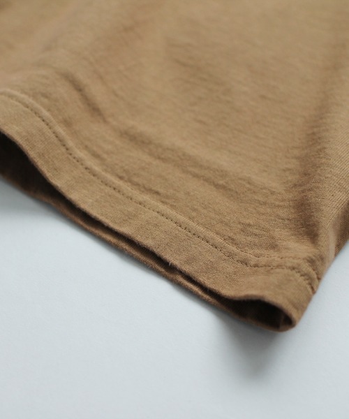 Denime(ドゥニーム)の「BASIC CUTSEW LS HENLEYNECK TEE(Tシャツ/カットソー・メンズ・スミクロ/ネイビー/ホワイト/ライトブラウン・LARGE/MEDIUM/SMALL/X-LARGE/X-SMALL)」の7枚目の写真