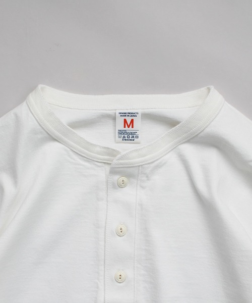 Denime(ドゥニーム)の「BASIC CUTSEW LS HENLEYNECK TEE(Tシャツ/カットソー・メンズ・スミクロ/ネイビー/ホワイト/ライトブラウン・LARGE/MEDIUM/SMALL/X-LARGE/X-SMALL)」の8枚目の写真