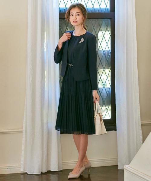 ANY SIS(エニィスィス)の「【セットアップ対応】セレモニーダブルクロス ノーカラー ジャケット(ノーカラージャケット・レディース・ブラック系/ネイビー系・1/2/3)」の15枚目の写真