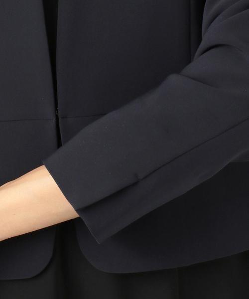 ANY SIS(エニィスィス)の「【セットアップ対応】セレモニーダブルクロス ノーカラー ジャケット(ノーカラージャケット・レディース・ブラック系/ネイビー系・1/2/3)」の7枚目の写真