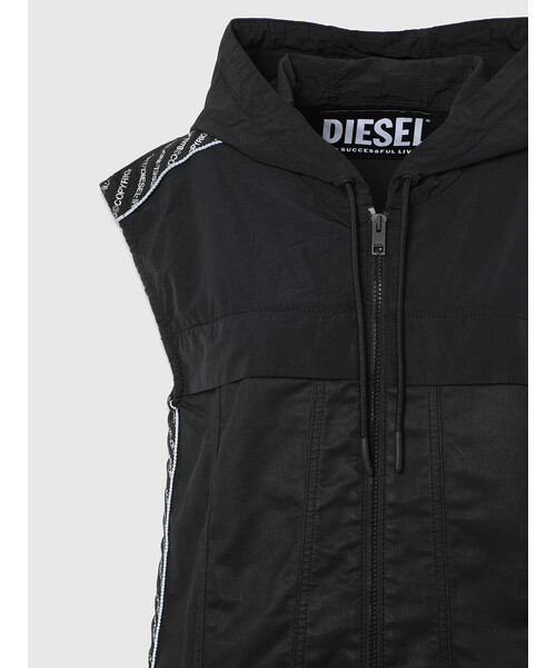 ディーゼル　レディース　ジョグジーンズジップアップフリルワンピース DIESEL（ディーゼル）の「レディース ジョグジーンズジップ