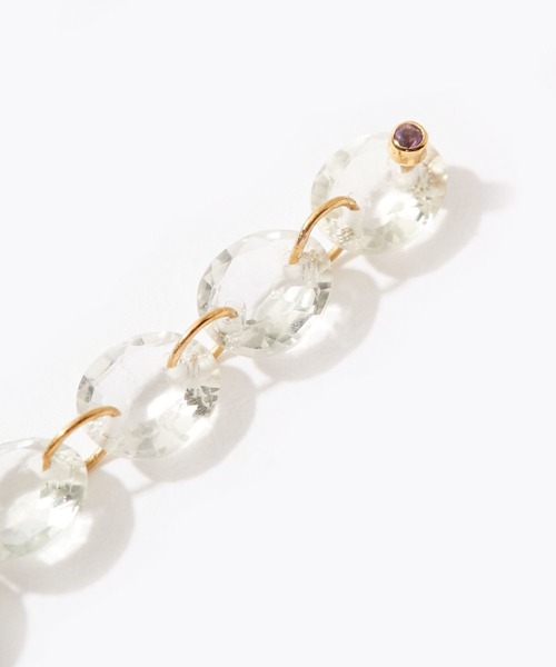ARTIDA OUD（アルティーダウード）の「[eden] K10 グリーンクォーツ ティアドロップス ピアス（ピアス（両耳用）・レディース・グリーン・FREE）」の3枚目の写真