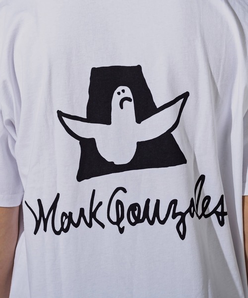 Mark Gonzales(マーク・ゴンザレス)の「Mark Gonzales(マーク ゴンザレス)バックプリントTシャツ(Tシャツ/カットソー・メンズ・ホワイト/ブラック・M/L/XL)」の8枚目の写真