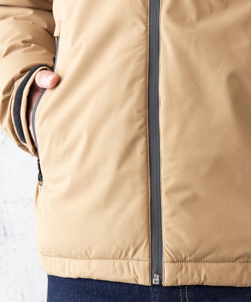 OUTDOOR PRODUCTS APPAREL(アウトドアプロダクツアパレル)の「撥水中綿フードジャケット 昨年人気モデルが更に進化して登場 防風/撥水/ストレッチ/耐水圧/防花粉/UVと高機能素材を使用 ユニセックス(ブルゾン・メンズ・チャコールグレー/ブラック/カーキ・SMALL/MEDIUM/LARGE/X-LARGE)」の17枚目の写真