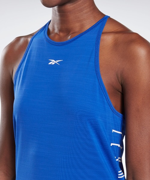 Reebok(リーボック)の「レズミルズR アクティブチル タンクトップ (タンクトップ・レディース・ブルー・XX-SMALL/X-SMALL/LARGE/MEDIUM/X-LARGE/SMALL/XX-LARGE/XXX-LARGE)」の5枚目の写真