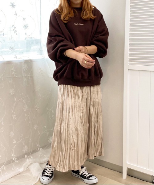 apres jour(アプレジュール)の「ベロアワッシャースカート【ZOZOTOWN限定アイテム】(スカート・レディース・ブラック/ベージュ/ダークブラウン/スモークピンク・フリー/X-LARGE)」の16枚目の写真