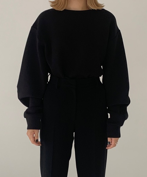 ENOF（イナフ）の「ダンボールニット ボリューム袖プルオーバー  