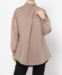 POU DOU DOU | ボリュームスリーブリブ使いトップス(Tシャツ/カットソー)