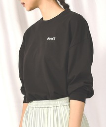 LEAD（リード）の「綿100% 長袖Tシャツトップス レディース 刺繍ロゴロンt カットソー（Tシャツ/カットソー）」