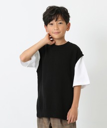 devirock | ニットベスト&6分袖Tシャツセット(ニット/セーター)