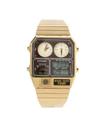 WATCHES（ウォッチズ）の「CITIZEN / ANA-DEGI TEMP アナデジ ウォッチ ゴールド JG2103-72X（置時計）」