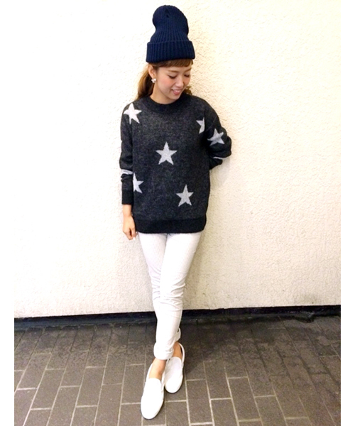 LOUNGEDRESS(ラウンジドレス)の「ニットCAP(ニットキャップ/ビーニー・レディース・ブラック/グレー/ネイビー・フリ-)」の13枚目の写真