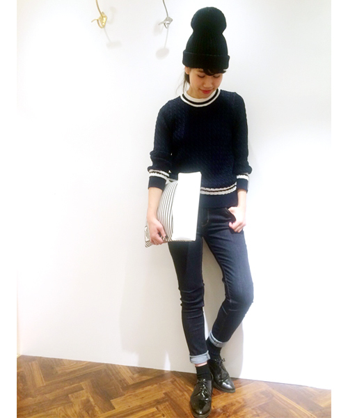 LOUNGEDRESS(ラウンジドレス)の「ニットCAP(ニットキャップ/ビーニー・レディース・ブラック/グレー/ネイビー・フリ-)」の18枚目の写真