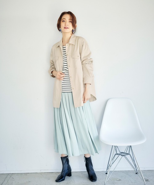 Petit Honfleur(プチオンフルール)の「CPOジャケット(その他アウター・レディース・ベージュ/カーキ・11号/9号)」の18枚目の写真