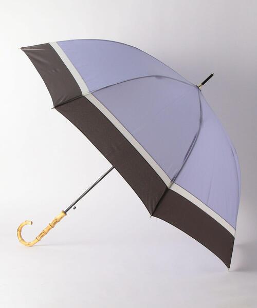 green label relaxing（グリーンレーベルリラクシング）の「D バンブー ハンドル アンブレラ 2021（長傘・レディース・ライム/パープル/ベージュ/モカ/ダークグレー/ライトピンク/グレー/ホワイト/ライラック/ブラック/オフホワイト・FREE）」の9枚目の写真
