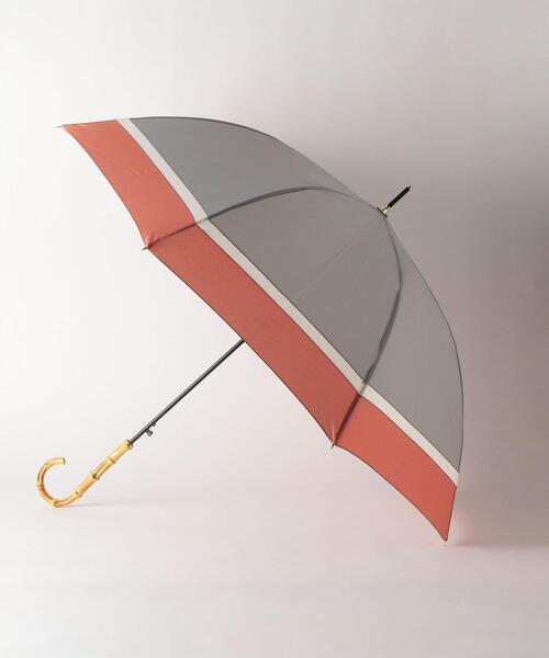 green label relaxing（グリーンレーベルリラクシング）の「D バンブー ハンドル アンブレラ 2021（長傘・レディース・ライム/パープル/ベージュ/モカ/ダークグレー/ライトピンク/グレー/ホワイト/ライラック/ブラック/オフホワイト・FREE）」の11枚目の写真