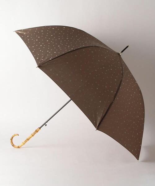 green label relaxing（グリーンレーベルリラクシング）の「D バンブー ハンドル アンブレラ 2021（長傘・レディース・ライム/パープル/ベージュ/モカ/ダークグレー/ライトピンク/グレー/ホワイト/ライラック/ブラック/オフホワイト・FREE）」の7枚目の写真