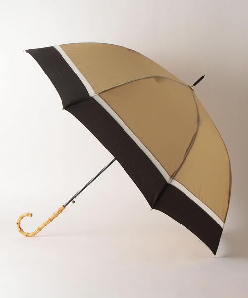 green label relaxing（グリーンレーベルリラクシング）の「D バンブー ハンドル アンブレラ 2021（長傘・レディース・ライム/パープル/ベージュ/モカ/ダークグレー/ライトピンク/グレー/ホワイト/ライラック/ブラック/オフホワイト・FREE）」の21枚目の写真