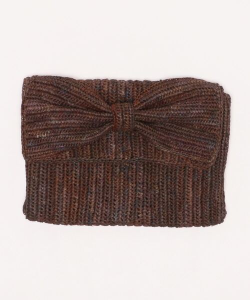 Le Voyage en Panier(ルヴォヤージュアンパニエ)の「【W】【Le Voyage Panier】リボンストロークラッチバッグ(クラッチバッグ・レディース・ブラウン・FREE)」の1枚目の写真