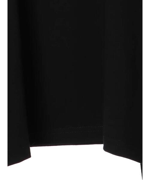 emutto（エミュット）の「【オリジナル】デザインショート丈トップス（Tシャツ/カットソー・レディース・ホワイト/ブラック・FREE）」の7枚目の写真