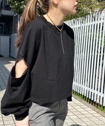 【オリジナル】デザインショート丈トップス