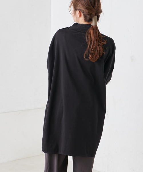PUAL CE CIN(ピュアルセシン)の「【Du noir】ハイネックプルオーバー(Tシャツ/カットソー・レディース・グレイッシュベージュ/ブラック/オフホワイト・FREE)」の20枚目の写真