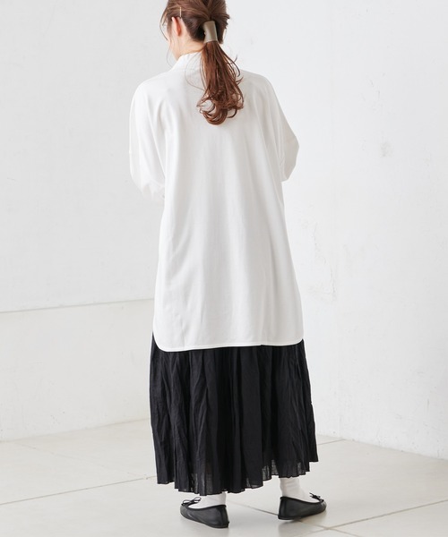PUAL CE CIN(ピュアルセシン)の「【Du noir】ハイネックプルオーバー(Tシャツ/カットソー・レディース・グレイッシュベージュ/ブラック/オフホワイト・FREE)」の22枚目の写真