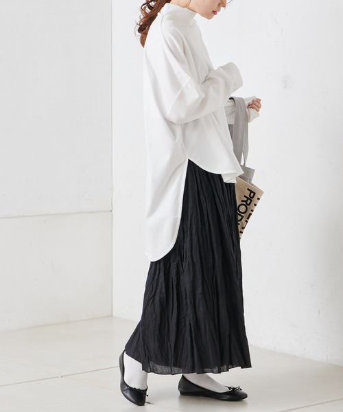 PUAL CE CIN(ピュアルセシン)の「【Du noir】ハイネックプルオーバー(Tシャツ/カットソー・レディース・グレイッシュベージュ/ブラック/オフホワイト・FREE)」の12枚目の写真
