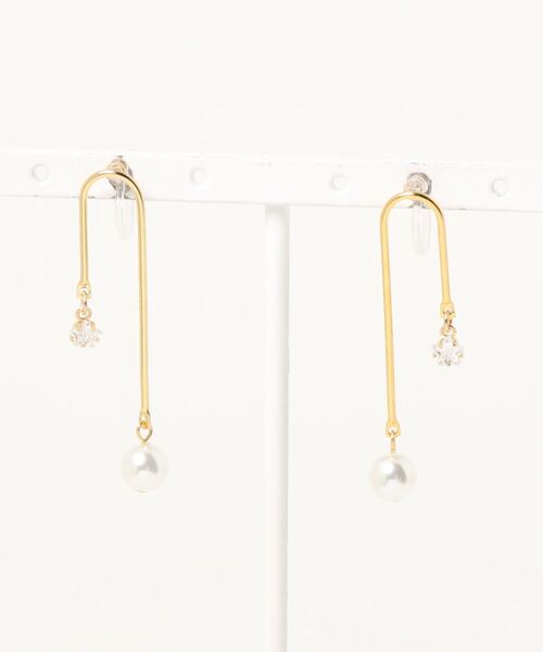 tone(トーン)の「【Cherie+Chambre】Pearl×Star Earring(イヤリング・レディース・ホワイト・FREE)」の3枚目の写真
