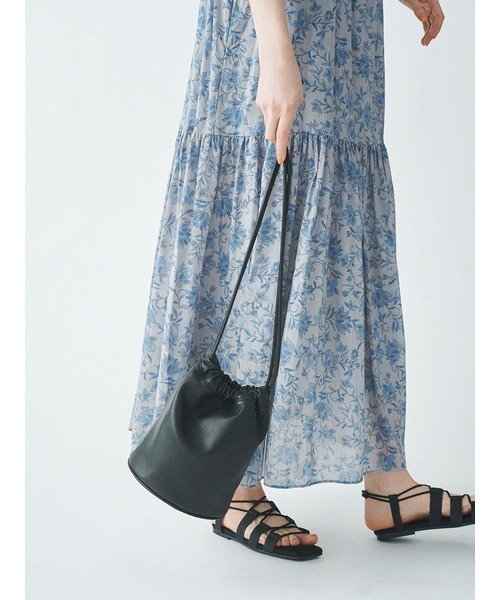 emmi（エミ）の「【emmi atelier】ドロストサンダル（パンプス・レディース・ブラック/ベージュ・38/36/37）」の3枚目の写真