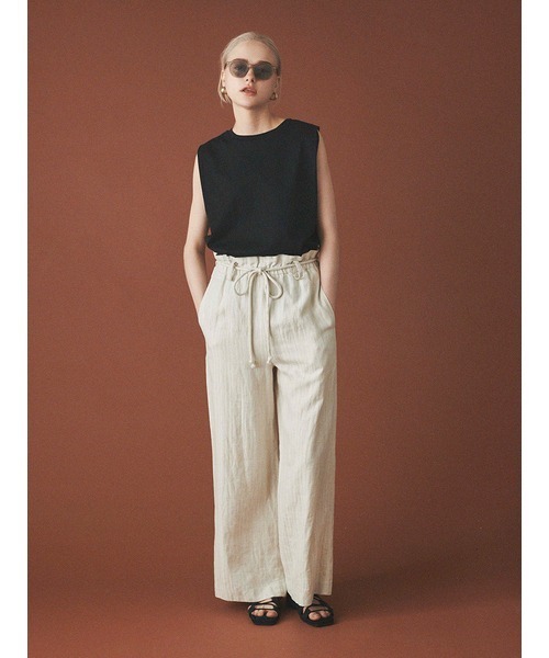 emmi（エミ）の「【emmi atelier】ドロストサンダル（パンプス・レディース・ブラック/ベージュ・38/36/37）」の7枚目の写真