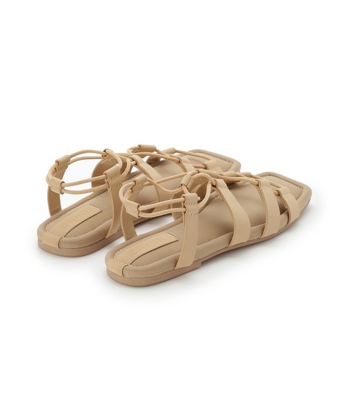 emmi（エミ）の「【emmi atelier】ドロストサンダル（パンプス・レディース・ブラック/ベージュ・38/36/37）」の10枚目の写真